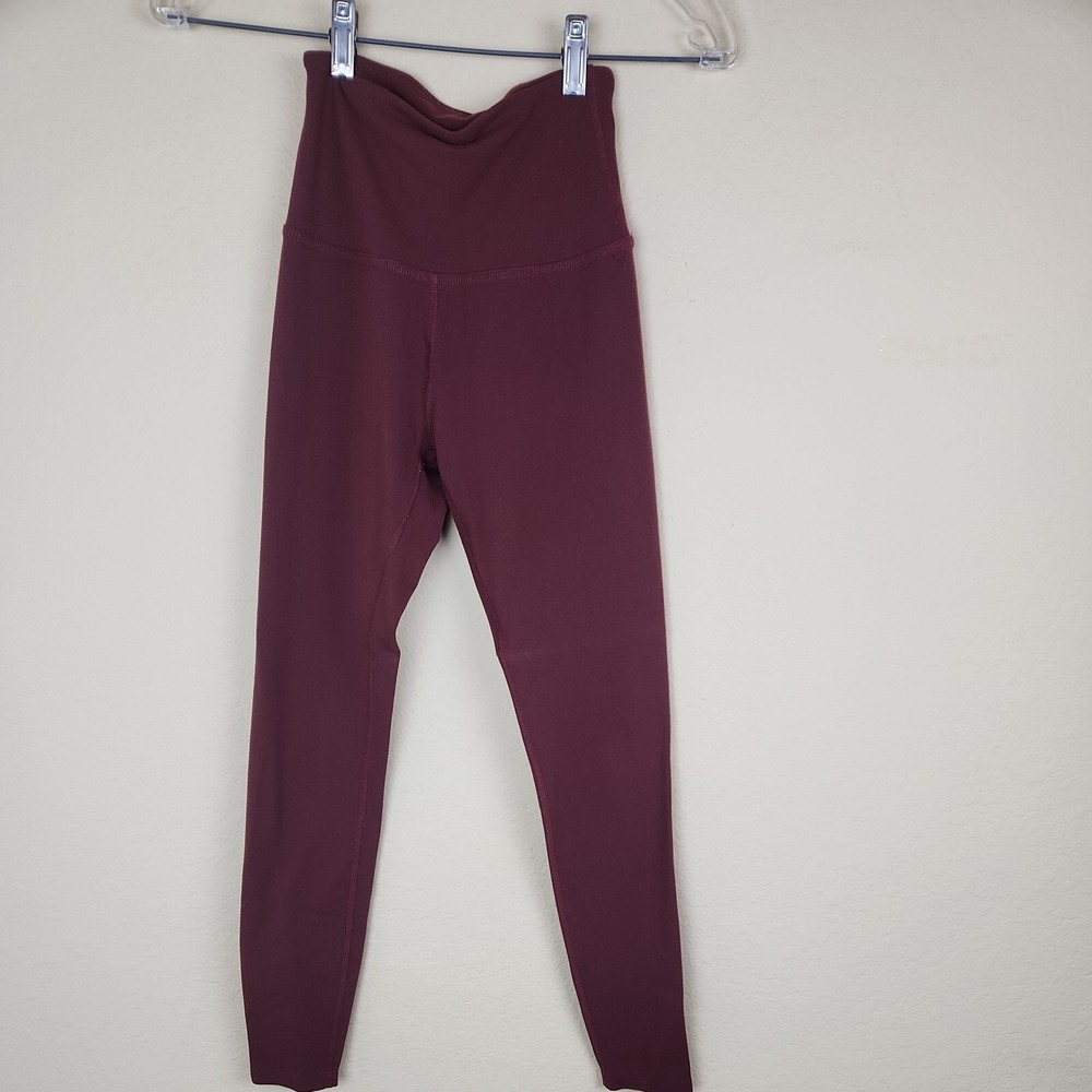 Beyond Yoga Spacedye Caught In The Midi High Waisted Leggings Burgundy Small